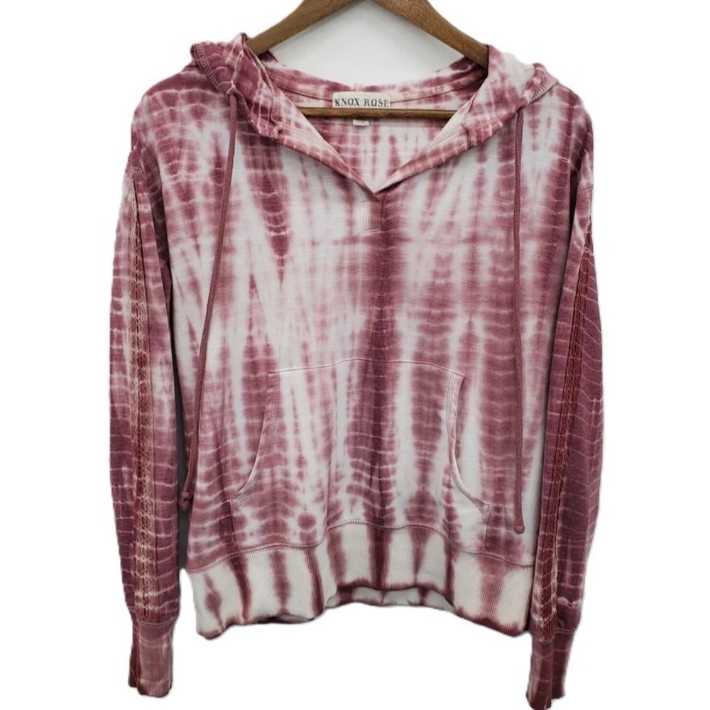 Knox Rose Womens S Boho Festival Cottagecore Hoodie Tie Dye Grunge Cozy Layering